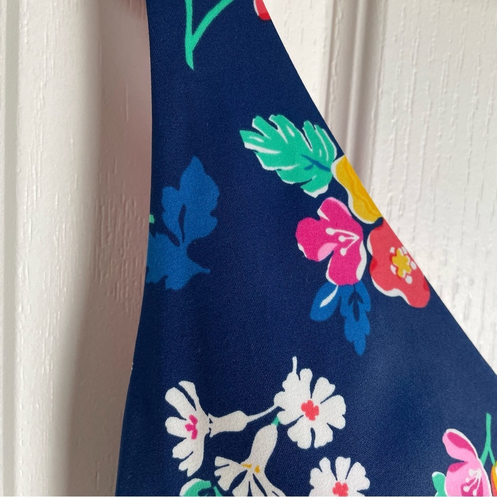 Vera Bradley Reversible One Piece Floral Swimsuit Women’s 16 | XL Blue Pink Boho - Picture 14 of 15